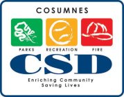 COSUMNES PARKS RECREATION FIRE CSD ENRICHING COMMUNITY SAVING LIVES
