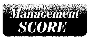 MONEY MANAGEMENT SCORE