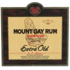 MG MOUNT GAY MAP OF THE ISLAND OF BARBADOS MOUNT GAY RUM BARBADOS PERFECTED BY TRADITION SINCE 1703 EXTRA OLD TRADE A.F. WARD MARK BLENDED AND EXPORTED BY MOUNT GAY DISTILLERIES LIMITED BRANDONS, ST. 