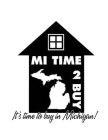 MI TIME 2 BUY IT'S TIME TO BUY IN MICHIGAN!