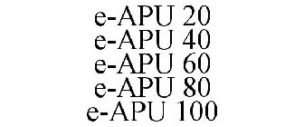 E-APU 20 E-APU 40 E-APU 60 E-APU 80 E-APU 100