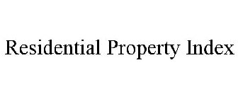 RESIDENTIAL PROPERTY INDEX