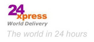 24XPRESS WORLD DELIVERY THE WORLD IN 24 HOURS
