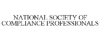 NATIONAL SOCIETY OF COMPLIANCE PROFESSIONALS