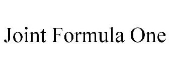 JOINT FORMULA ONE