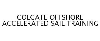 COLGATE OFFSHORE ACCELERATED SAIL TRAINING