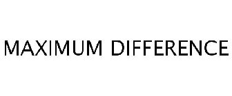 MAXIMUM DIFFERENCE