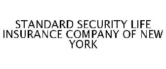 STANDARD SECURITY LIFE INSURANCE COMPANY OF NEW YORK
