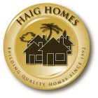 HAIG HOMES BUILDING QUALITY HOMES SINCE 1992