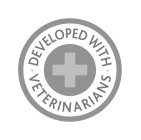 · DEVELOPED WITH · VETERINARIANS