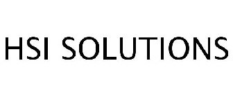 HSI SOLUTIONS