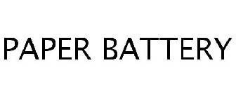 PAPER BATTERY