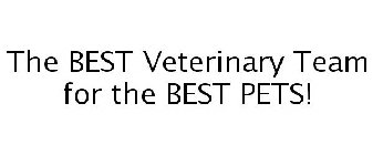 THE BEST VETERINARY TEAM FOR THE BEST PETS!