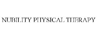 NUBILITY PHYSICAL THERAPY