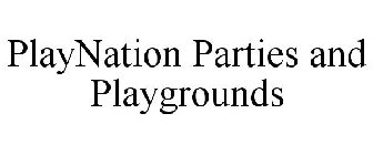 PLAYNATION PARTIES AND PLAYGROUNDS