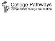 CP COLLEGE PATHWAYS INDEPENDENT COLLEGE COUNSELING
