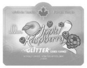 ALLAN APPLE RASPBERRY GLITTER CANES/CANNES MADE IN CANADA FAIT AU CANADA ARTIFICALLY FLAVOURED