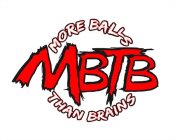 MBTB MORE BALLS THAN BRAINS