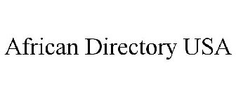 AFRICAN DIRECTORY USA