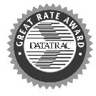 DATATRAC GREAT RATE AWARD