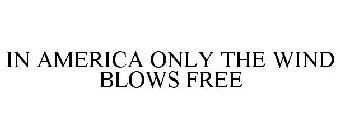 IN AMERICA ONLY THE WIND BLOWS FREE