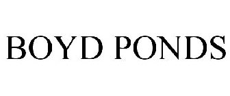BOYD PONDS