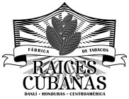 RAICES CUBANAS DANLÍ · HONDURAS · CENTROAMÉRICA FÁBRICA DE TABACOS