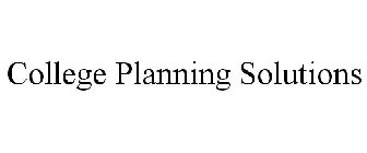 COLLEGE PLANNING SOLUTIONS