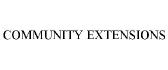 COMMUNITY EXTENSIONS