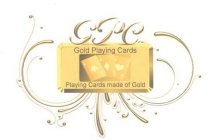 GPC GOLD PLAYING CARDS PLAYING CARDS MADE OF GOLD