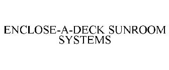 ENCLOSE-A-DECK SUNROOM SYSTEMS