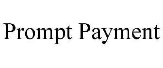 PROMPT PAYMENT