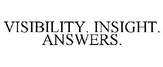 VISIBILITY. INSIGHT. ANSWERS.