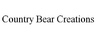 COUNTRY BEAR CREATIONS