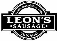 LEON'S · SAUSAGE · FAMILY OWNED SINCE 1924 CHICAGO