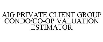 AIG PRIVATE CLIENT GROUP CONDO/CO-OP VALUATION ESTIMATOR