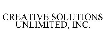 CREATIVE SOLUTIONS UNLIMITED, INC.