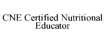CNE CERTIFIED NUTRITIONAL EDUCATOR