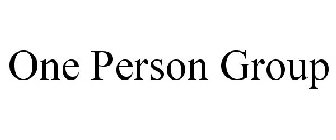 ONE PERSON GROUP