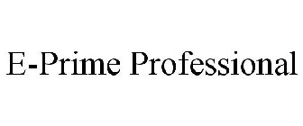 E-PRIME PROFESSIONAL