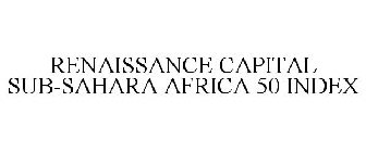 RENAISSANCE CAPITAL SUB-SAHARA AFRICA 50 INDEX