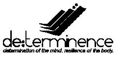 DE:TERMINENCE DETERMINATION OF THE MIND. RESILIENCE OF THE BODY.
