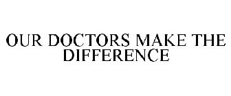 OUR DOCTORS MAKE THE DIFFERENCE