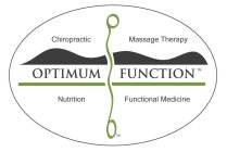 OPTIMUM FUNCTION OPTIMUM HEALTH · CHIROPRACTIC · MASSAGE THERAPY