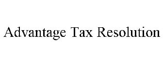 ADVANTAGE TAX RESOLUTION