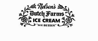 NELSON'S DUTCH FARMS ICE CREAM 