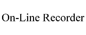 ON-LINE RECORDER