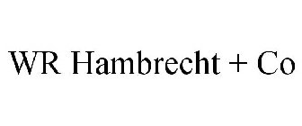 WR HAMBRECHT + CO