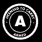 LICENSED TO CARRY ARMED A