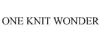 ONE KNIT WONDER